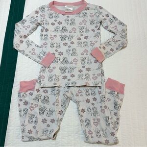 Hanna Andersson x Disney Frozen Hannajams Long Sleeve Pajamas Anna Elsa 120 6-7